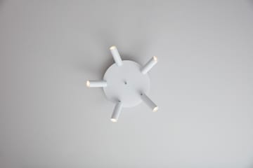 Cato Slim pyöreä kattospotlight 5 lampulle - Mattavalkoinen-LED - Belid