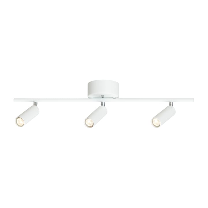 Cato Slim spotlight-kisko 3 lampulle, Mattavalkoinen-LED Belid