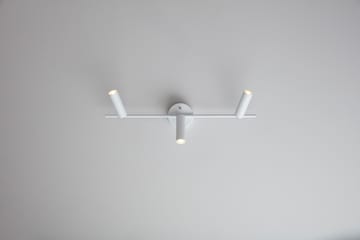 Cato Slim spotlight-kisko 3 lampulle - Mattavalkoinen-LED - Belid