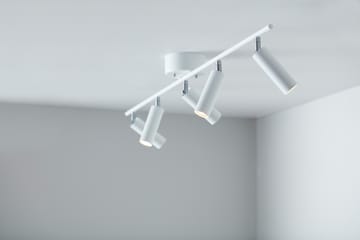 Cato Slim spotlight-kisko 5 lampulle - Mattavalkoinen-LED - Belid