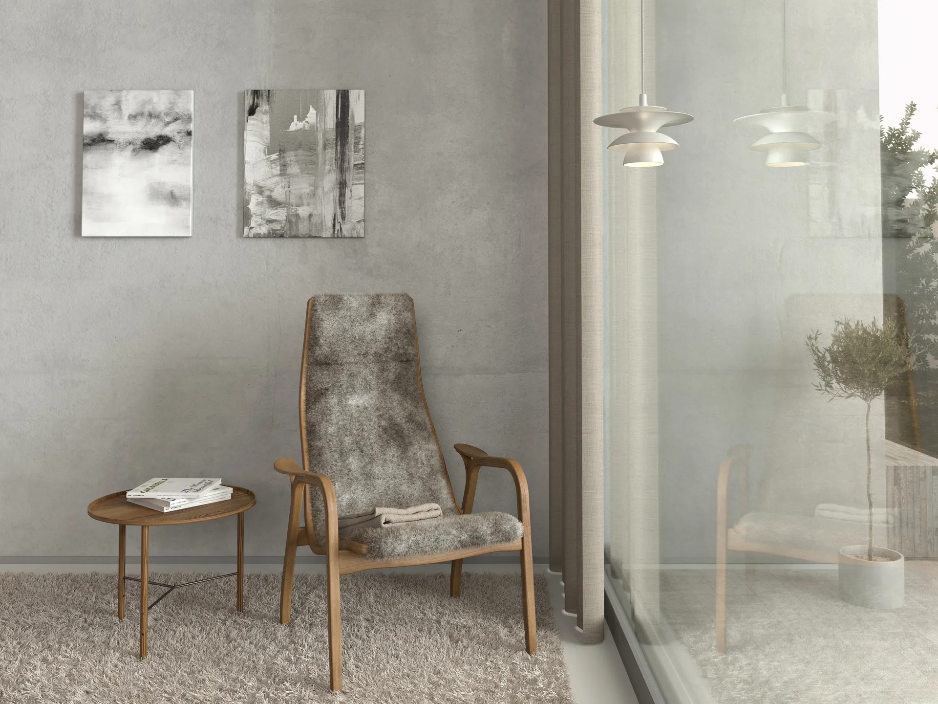 Picasso riippuvalaisin Ø18 cm, Mattavalkoinen Belid