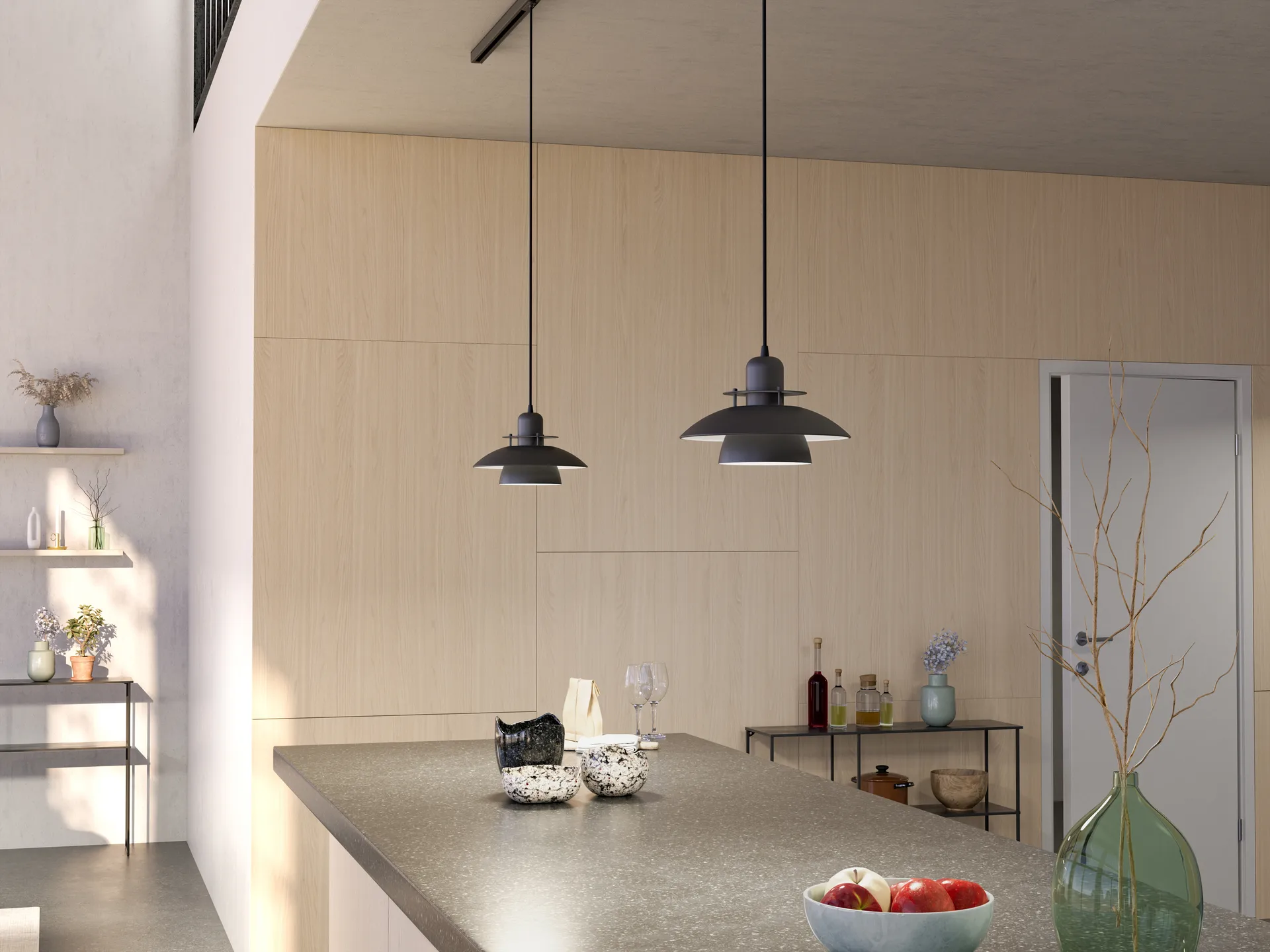 Primus IV riippuvalaisin Ø28 cm, Mattamusta Belid