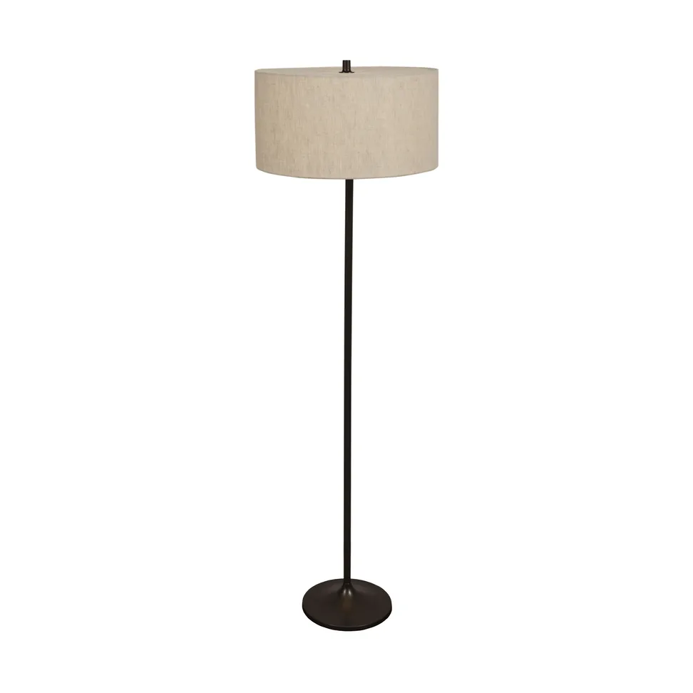 Soft lattiavalaisin, Pellava luonnonvärinen-metallic bronze, Ø44x149,5 cm Belid