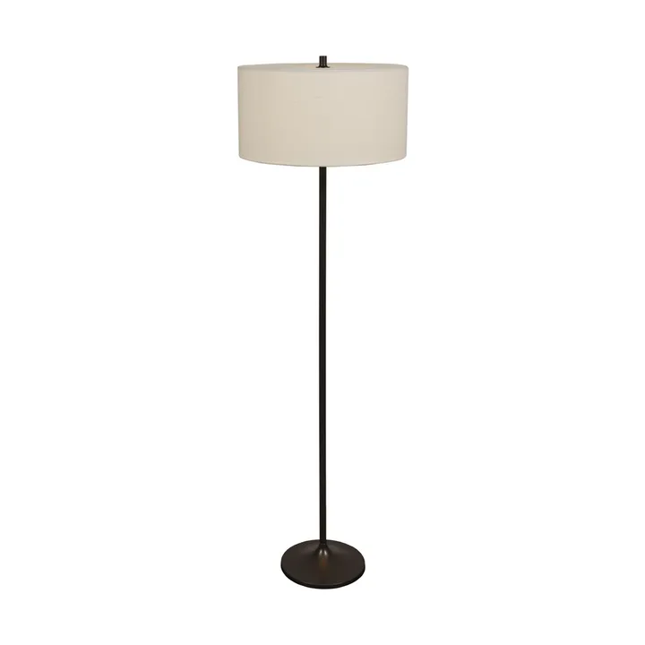 Soft lattiavalaisin - Pellava valkoinen-metallic bronze, Ø44x149,5 cm - Belid