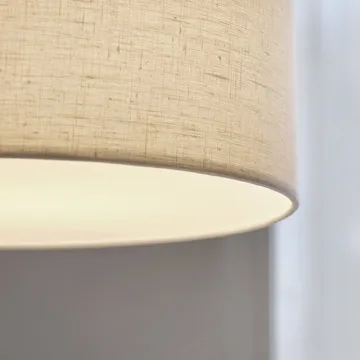 Soft riippuvalaisin Ø40 cm - Pellava luonnonvärinen-metallic pronssi, Ø44 cm - Belid
