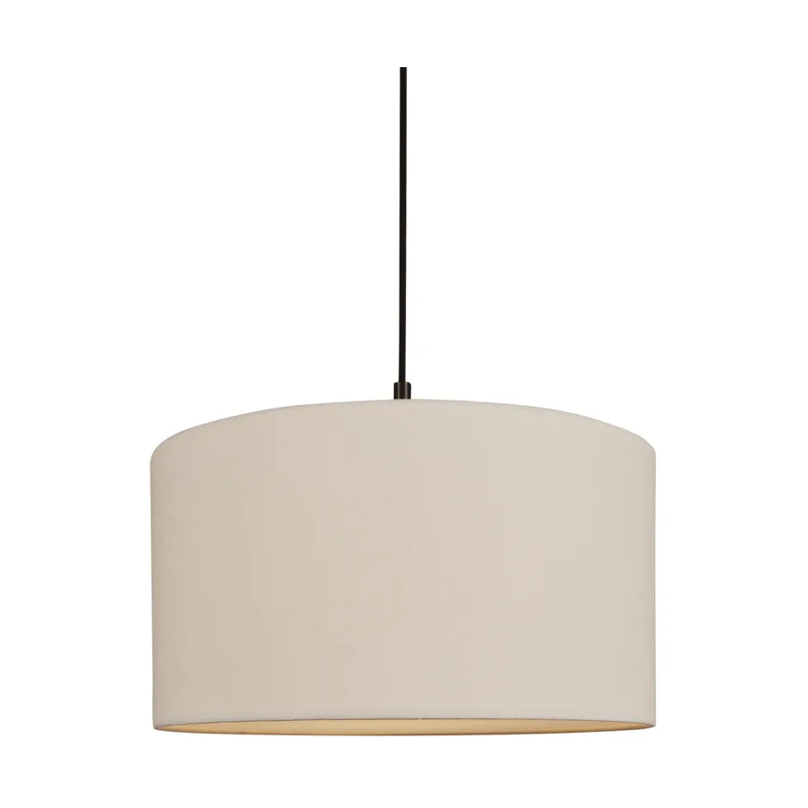 Soft riippuvalaisin Ø40 cm, Pellava valkoinen-metallic bronze, Ø44 cm Belid