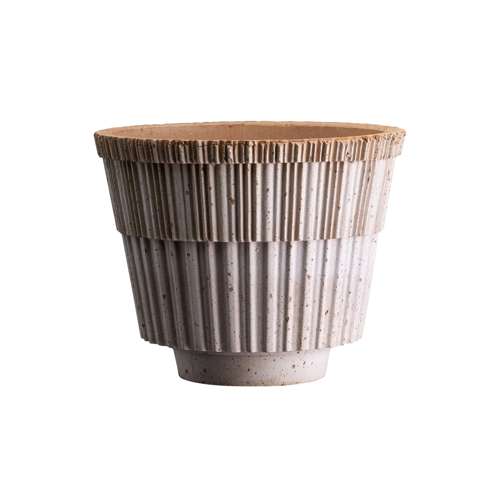 Atlas raw ruukku aluslautasella, Rosa, Ø21 cm Bergs Potter