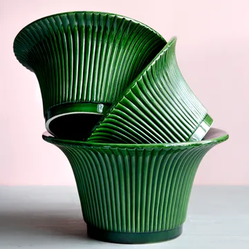 Daisy ruukku lasitettu Ø25 cm - Vihreä - Bergs Potter
