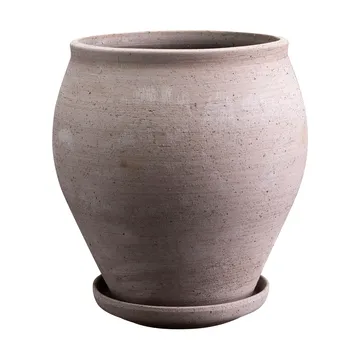 Delphi ruukku aluslautasella 2 osaa - Grey, Ø20 cm - Bergs Potter