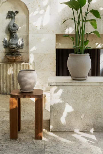 Delphi ruukku aluslautasella 2 osaa - Grey, Ø26 cm - Bergs Potter