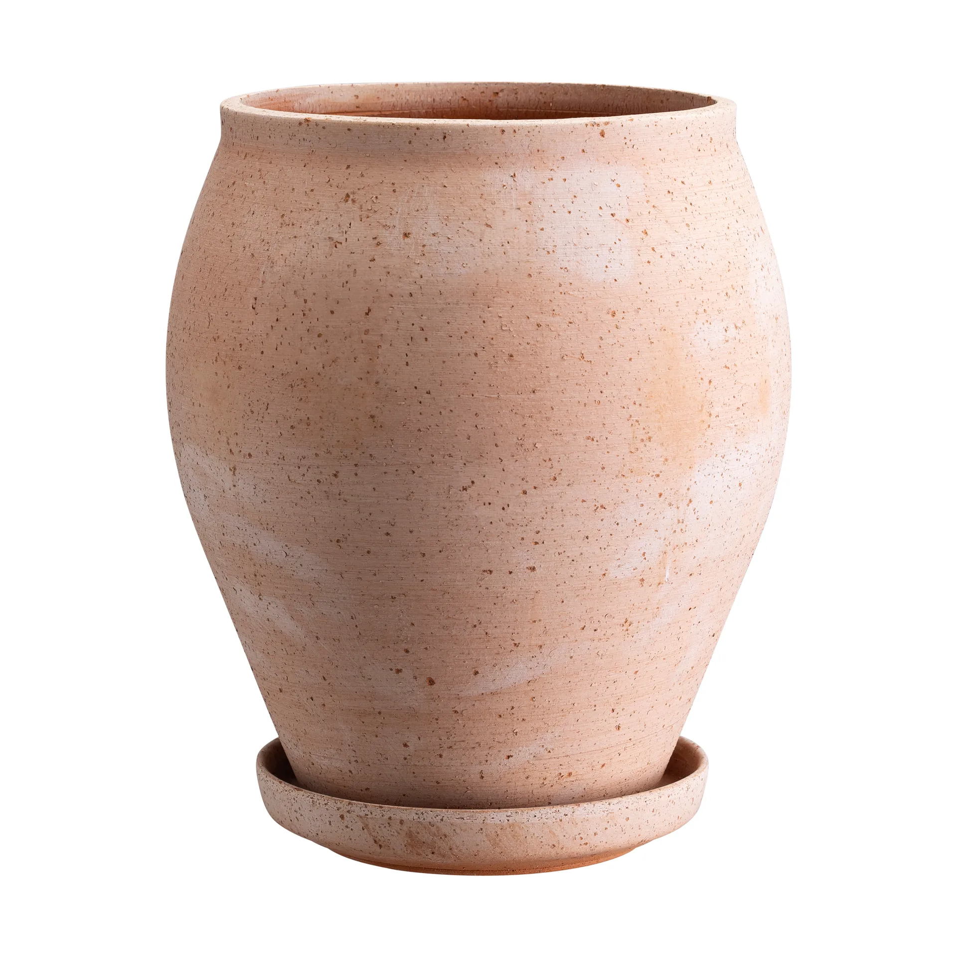 Delphi ruukku aluslautasella 2 osaa, Rosa, Ø22 cm, korkea Bergs Potter