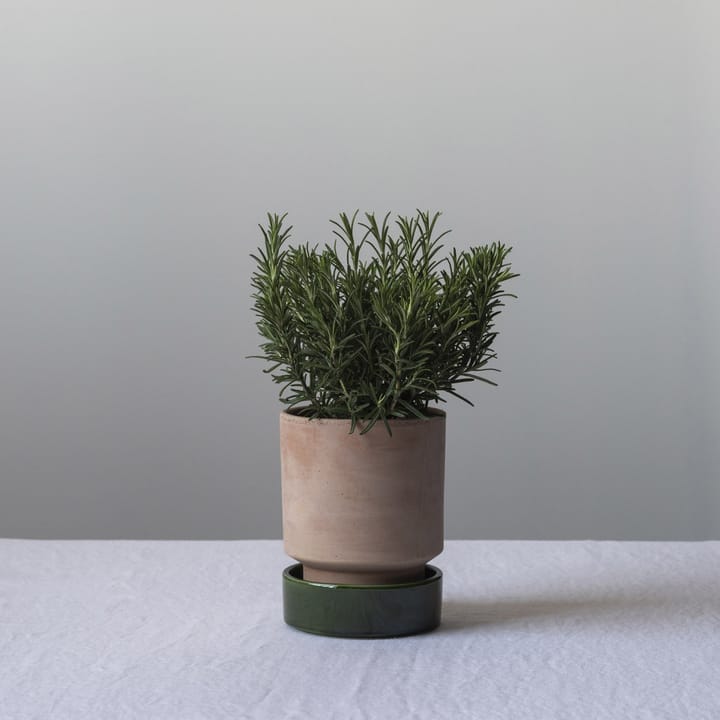 Hoff ruukku, Ø14 cm, Raw Rosa-Emerald Green Bergs Potter