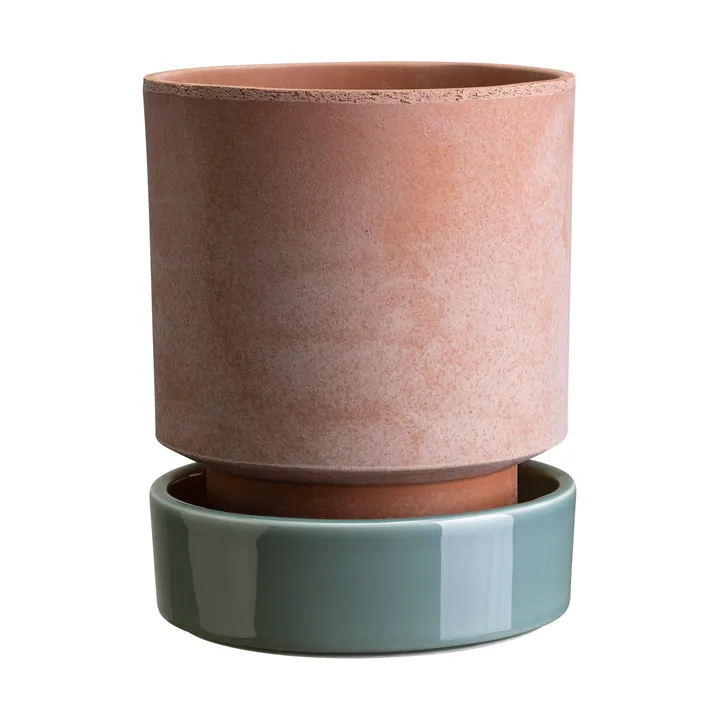 Hoff ruukku - Ø14 cm, Raw Rosa-Misty Blue (vaaleanpunainen-sininen) - Bergs Potter