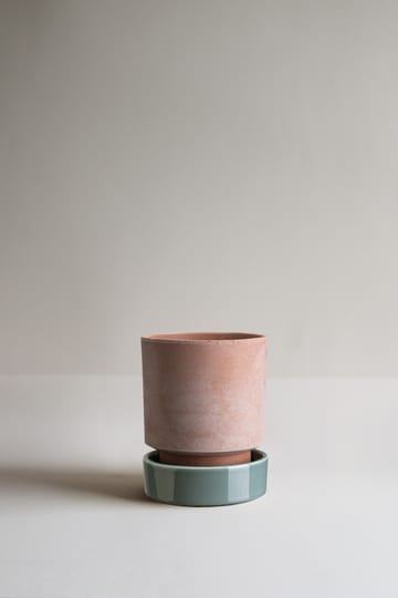 Hoff ruukku - Ø14 cm, Raw Rosa-Misty Blue - Bergs Potter