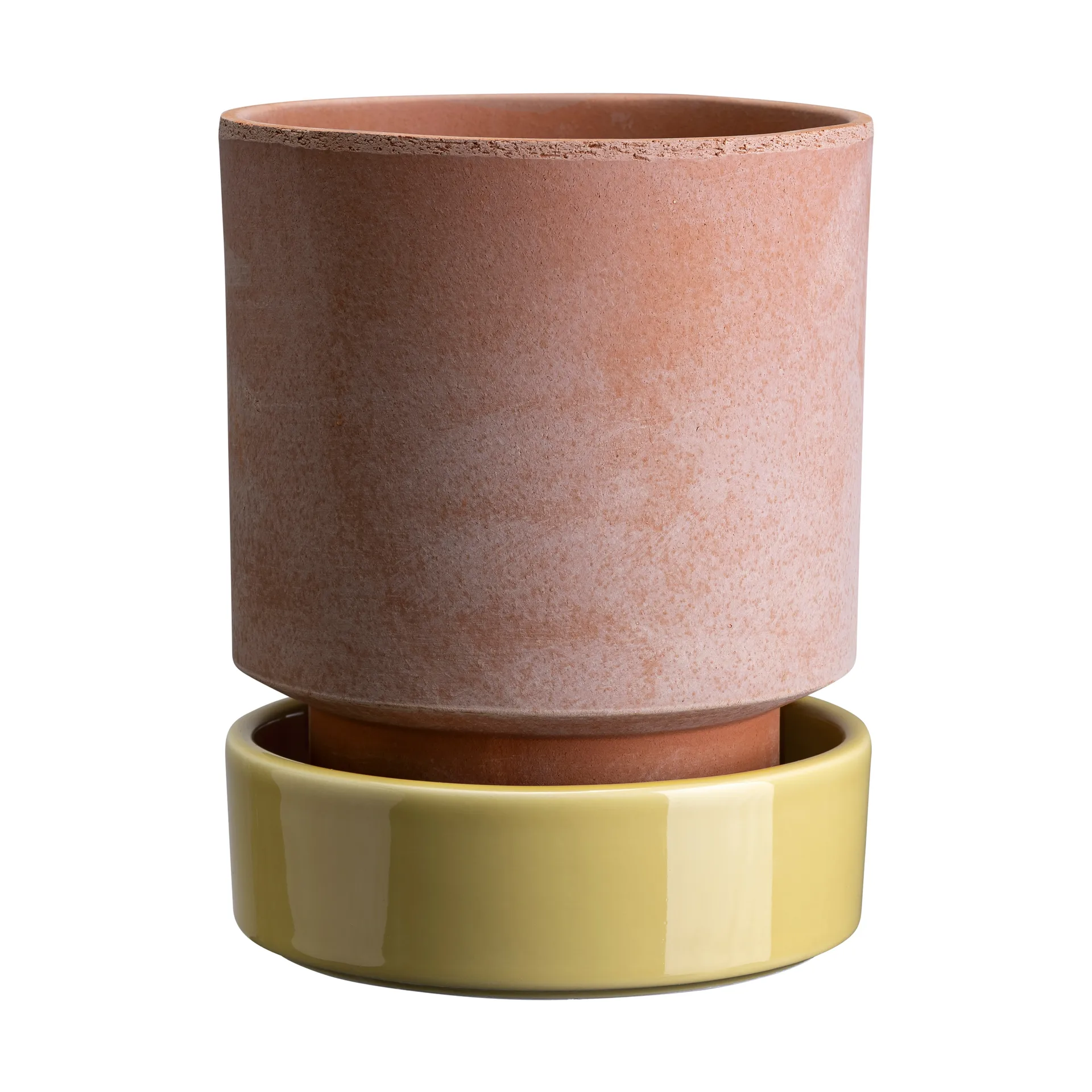 Hoff ruukku, Ø14 cm, Raw Rosa-Pale Yellow Bergs Potter