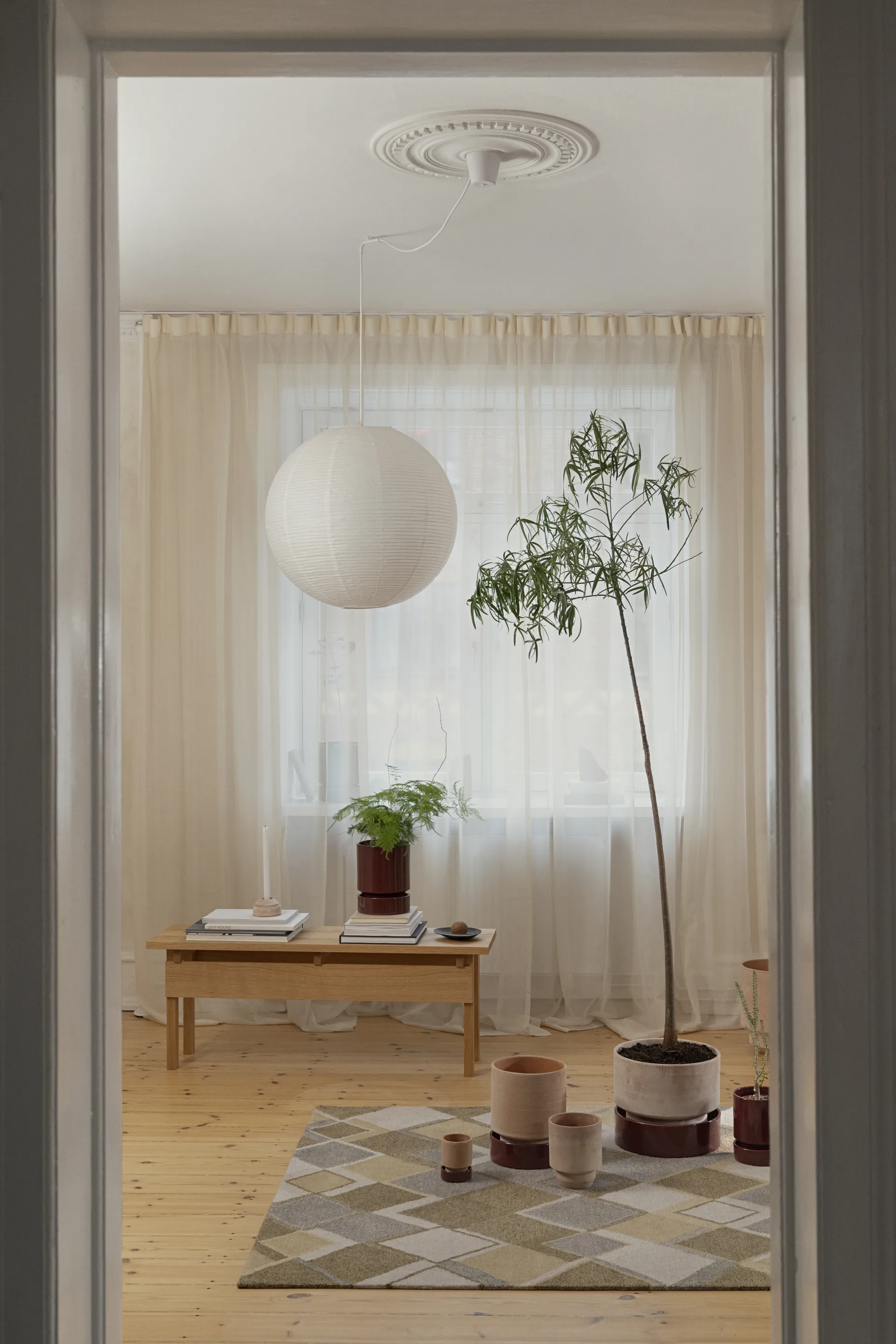 Hoff ruukku, Ø18 cm, Raw Rosa-Deep Burgundy Bergs Potter