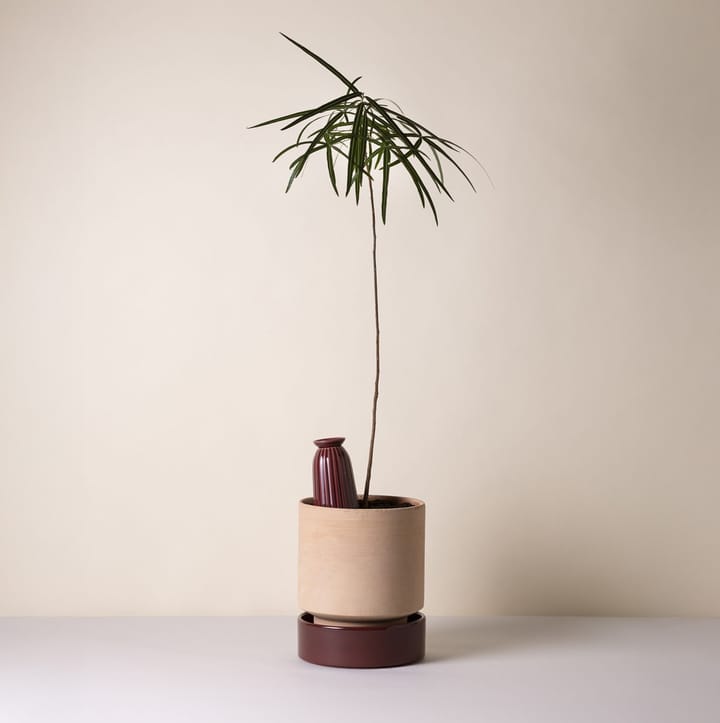 Hoff ruukku, Ø18 cm, Raw Rosa-Deep Burgundy Bergs Potter