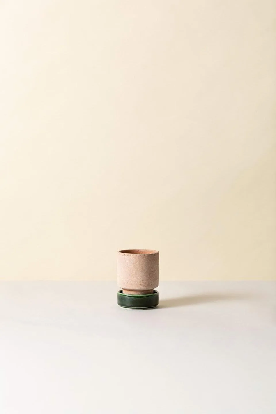 Hoff ruukku 2-pack, Ø8 cm, Raw Rosa-Emerald Green Bergs Potter