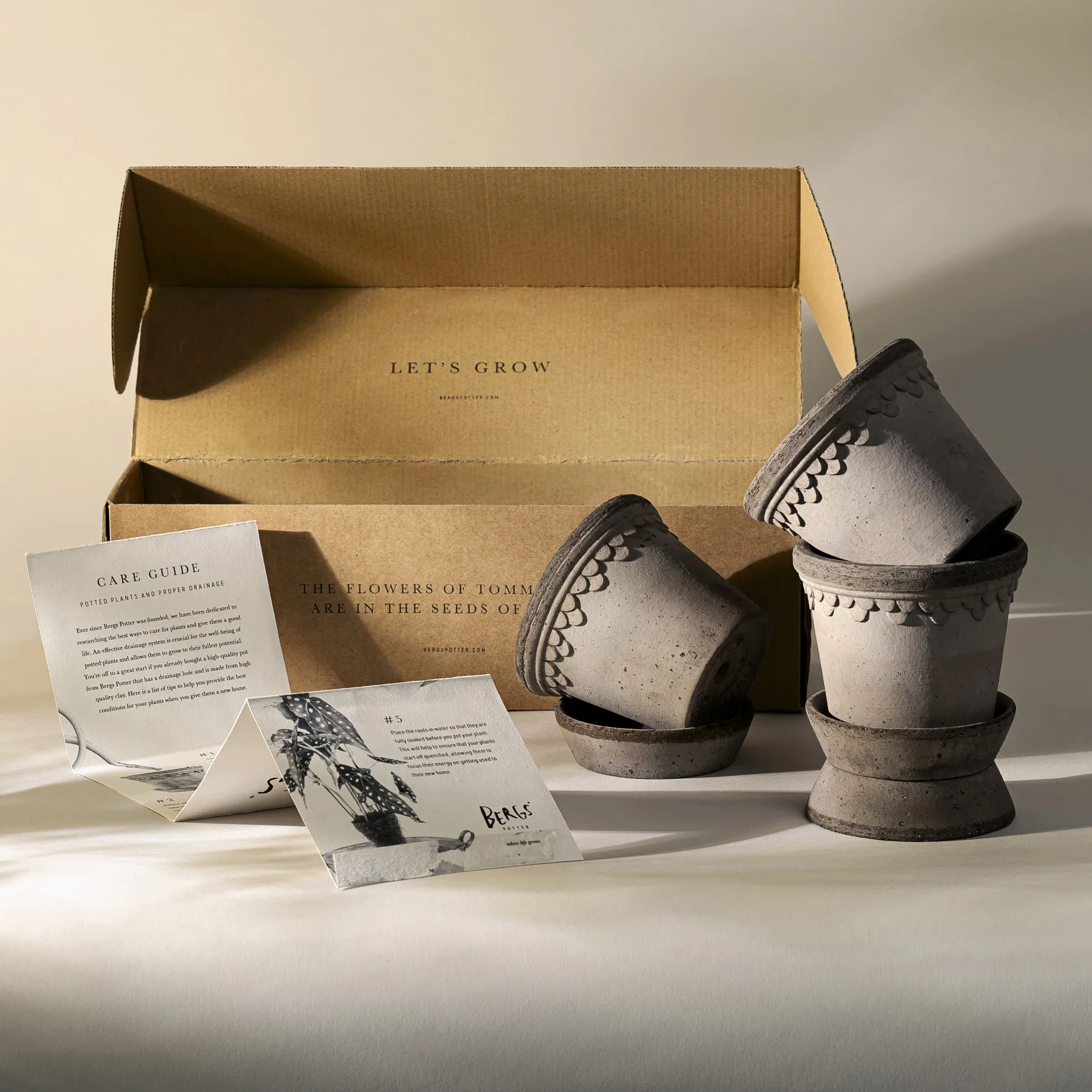 Københavner ruukku Ø10 cm 3-pack., Harmaa Bergs Potter