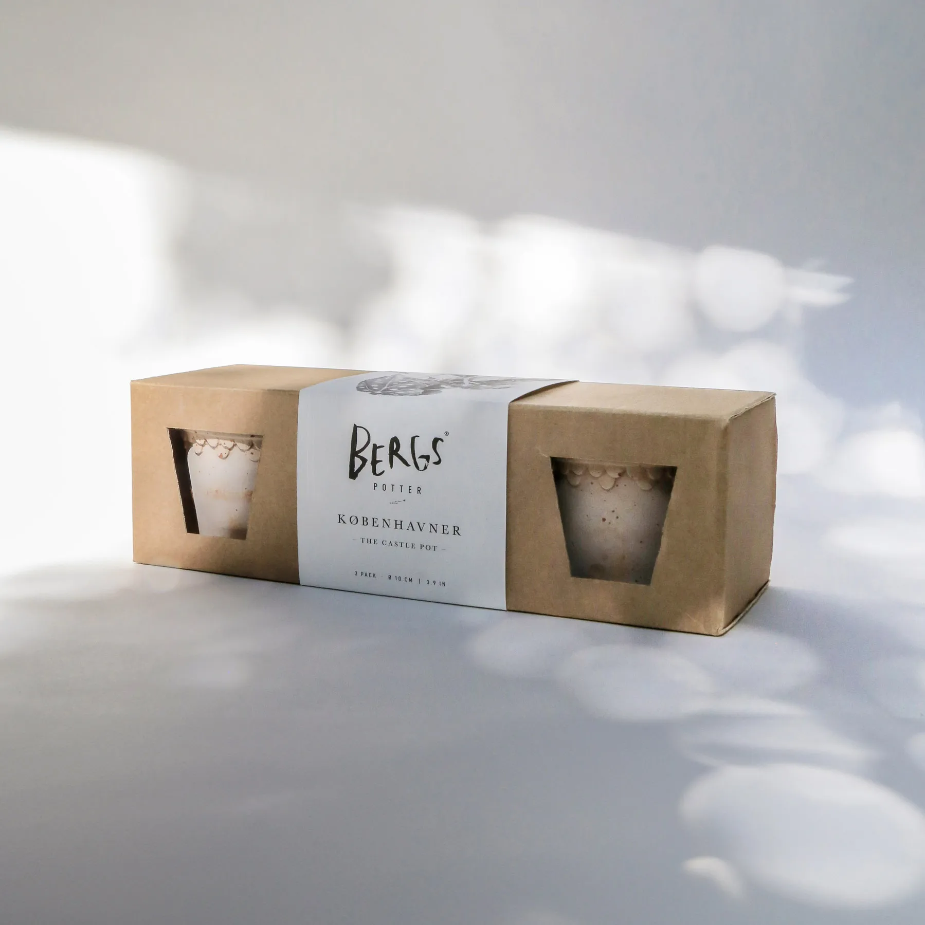 Københavner ruukku Ø10 cm 3-pack., Vaaleanpunainen Bergs Potter