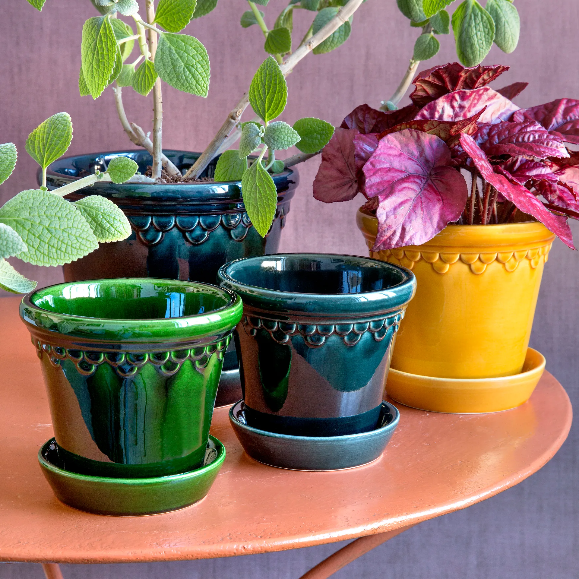 Københavner ruukku lasitettu Ø18 cm, Keltainen Bergs Potter