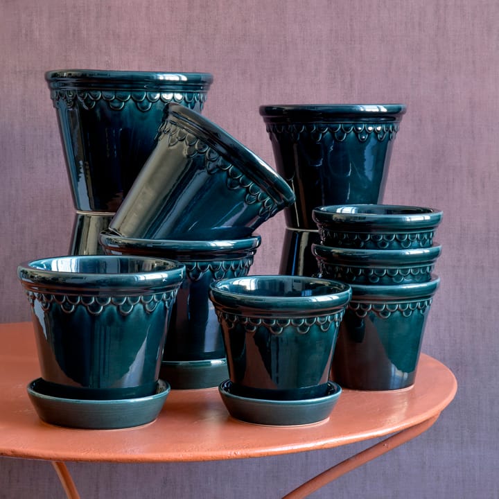 Københavner ruukku lasitettu Ø18 cm, Sininen Bergs Potter