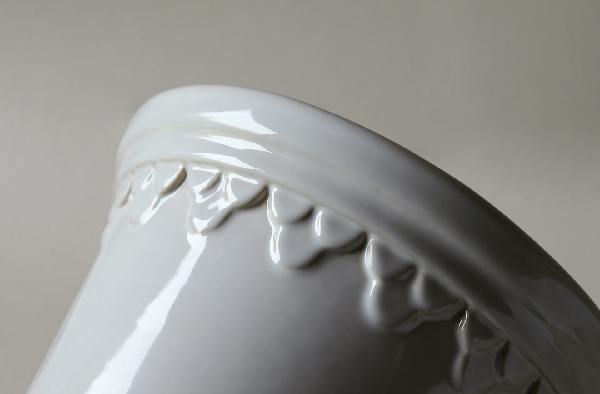 Köpenhamn lasitettu ruukku, Mineral White (valkoinen), Ø10 cm Bergs Potter