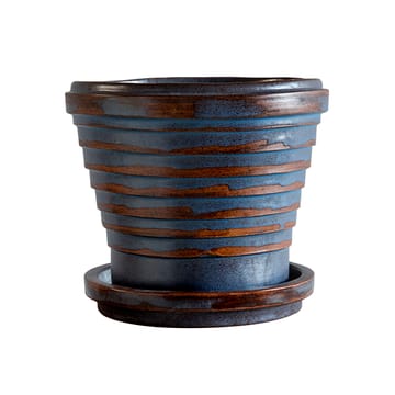 Planet Vintage Metalic ruukku Ø21 cm - Blue brown - Bergs Potter