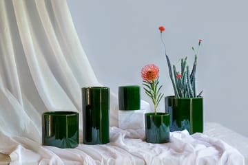 Romeo maljakko lasitettu Ø 12 cm - Green - Bergs Potter