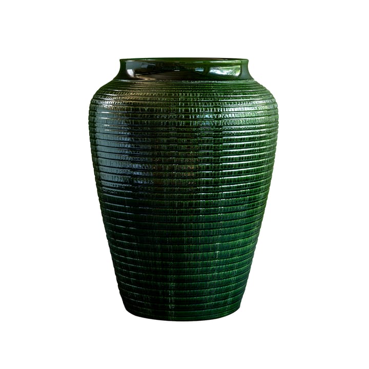 Willow maljakko lasitettu 25 cm - Green emerald - Bergs Potter