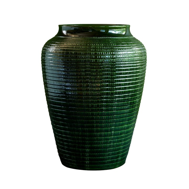 Willow maljakko lasitettu 30 cm - Green emerald - Bergs Potter