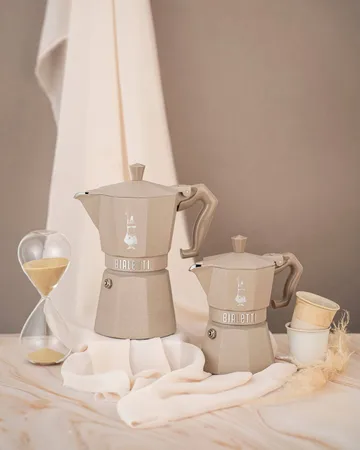 Bialetti exclusive mokkakeitin induktiolle - Beige, 3 kuppia - Bialetti
