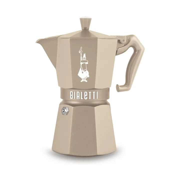 Bialetti exclusive mokkakeitin induktiolle - Beige, 6 kuppia - Bialetti