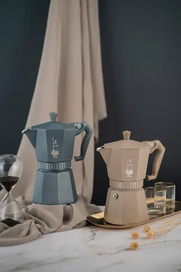 Bialetti exclusive mokkakeitin induktiolle - Beige, 6 kuppia - Bialetti