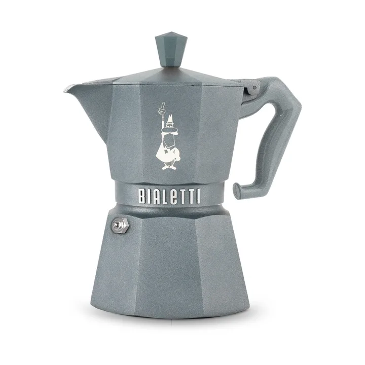 Bialetti exclusive mokkakeitin induktiolle - Harmaa, 3 kuppia - Bialetti