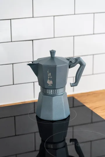Bialetti exclusive mokkakeitin induktiolle - Harmaa, 3 kuppia - Bialetti