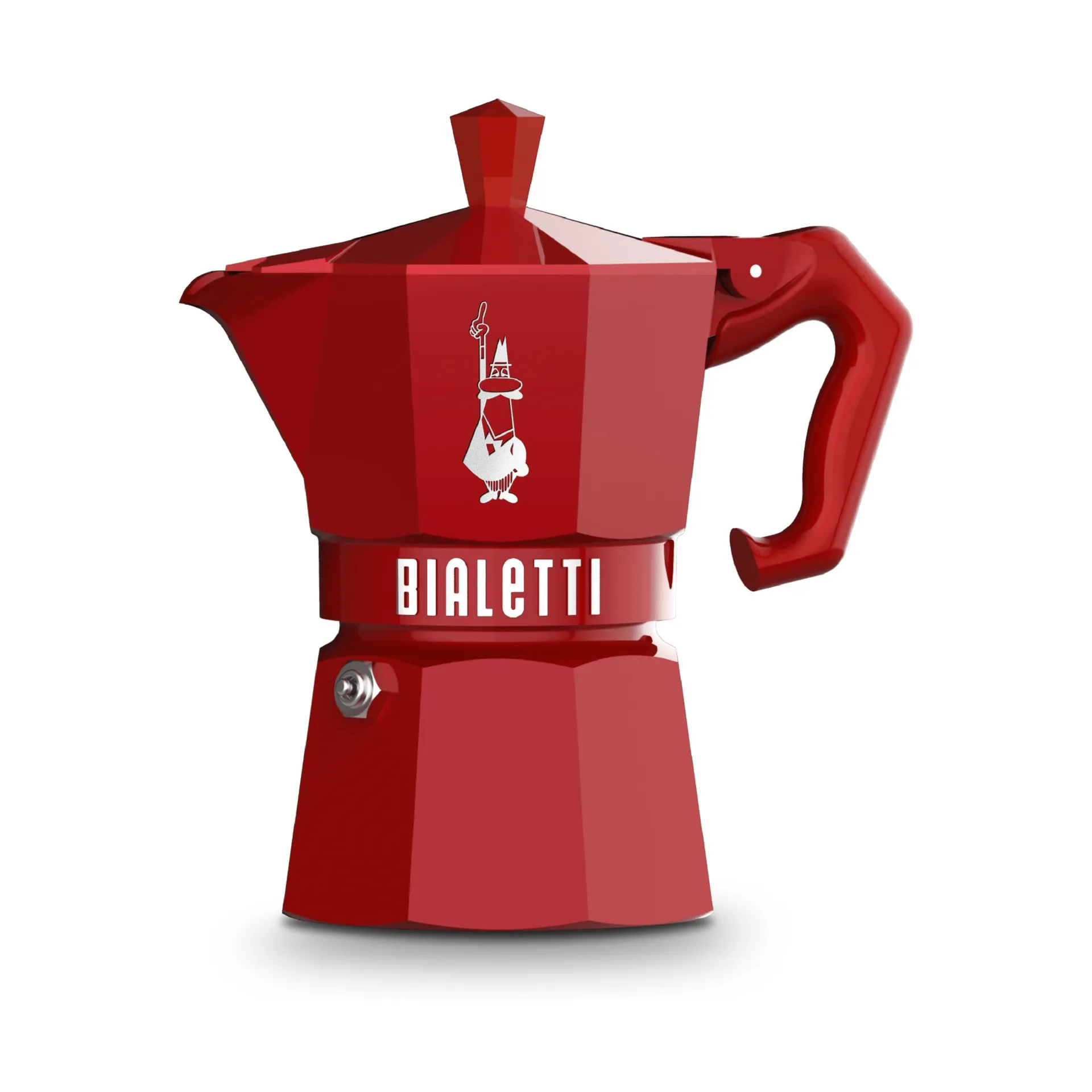 Bialetti exclusive mokkakeitin, Punainen, 3 kuppia Bialetti