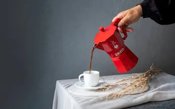 Bialetti exclusive mokkakeitin - Punainen, 3 kuppia - Bialetti