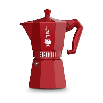 Bialetti exclusive mokkakeitin - Punainen, 6 kuppia - Bialetti