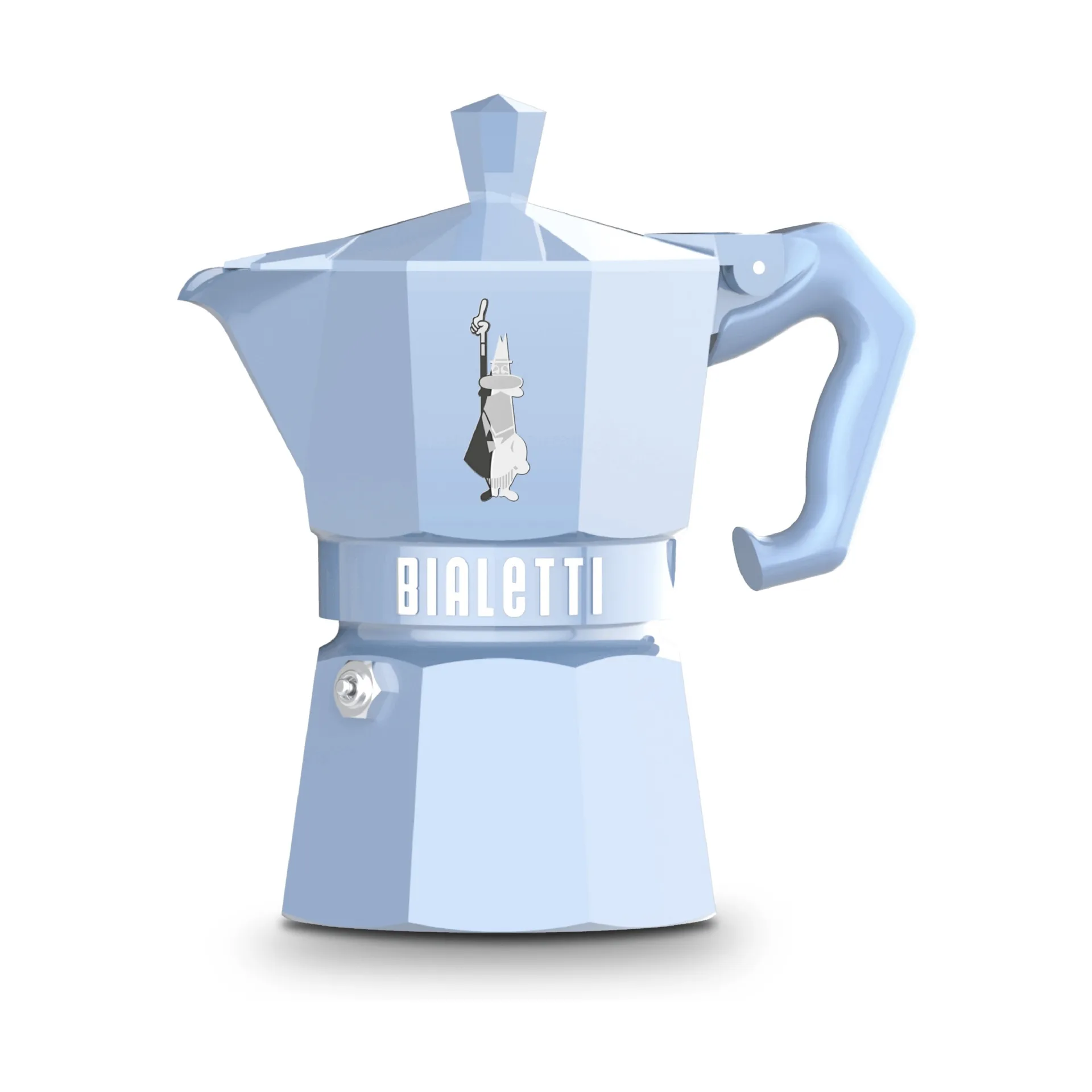 Bialetti exclusive mokkakeitin, Vaaleansininen, 3 kuppia Bialetti