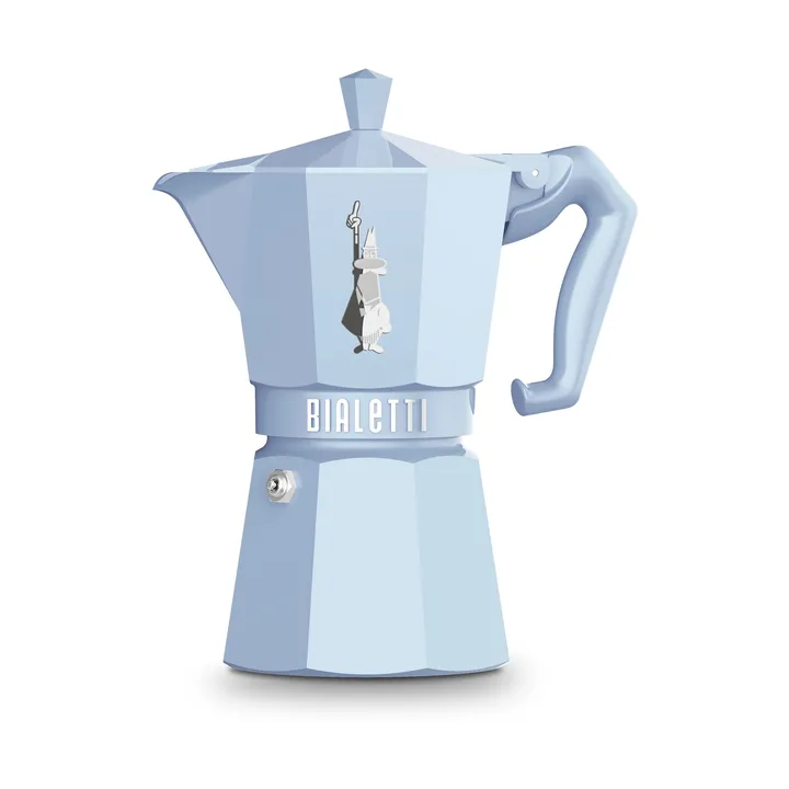 Bialetti exclusive mokkakeitin - Vaaleansininen, 6 kuppia - Bialetti