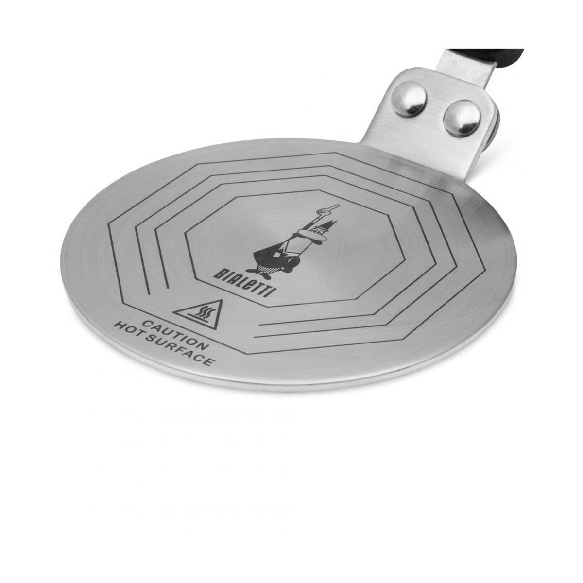 Bialetti induktiolevy Ø13 cm Silver-musta | Skandinaavinen Sisustus | Hopeanvärinen