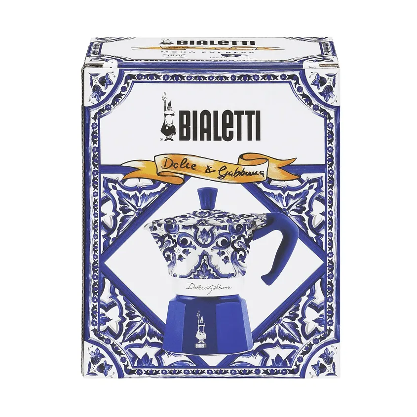 Bialetti x Dolce & Gabbana mokakeitin, Mediterraneo, 3 kuppia Bialetti