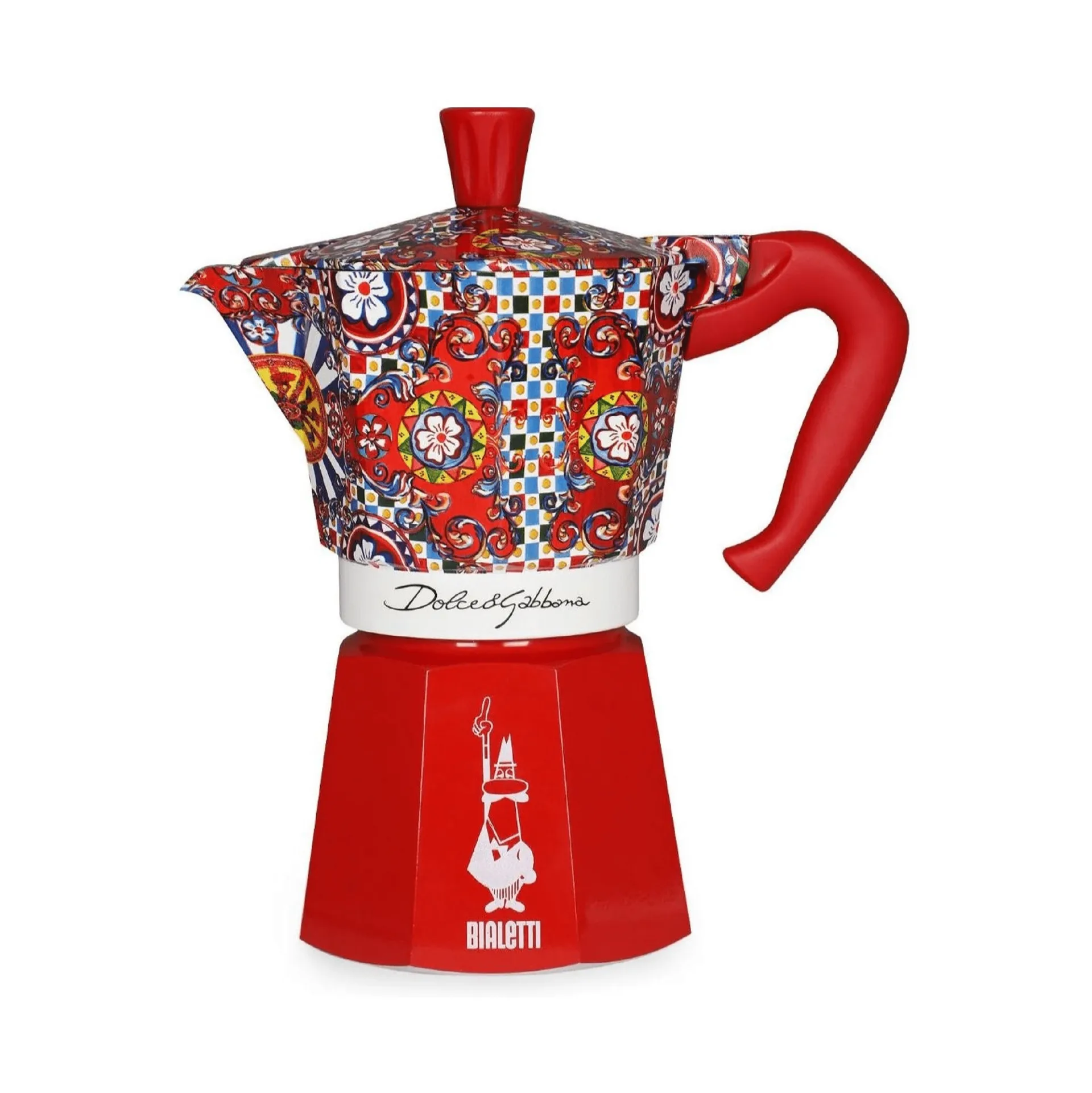 Bialetti x Dolce & Gabbana mokakeitin, Sisilialainen kärry, 6 kuppia Bialetti