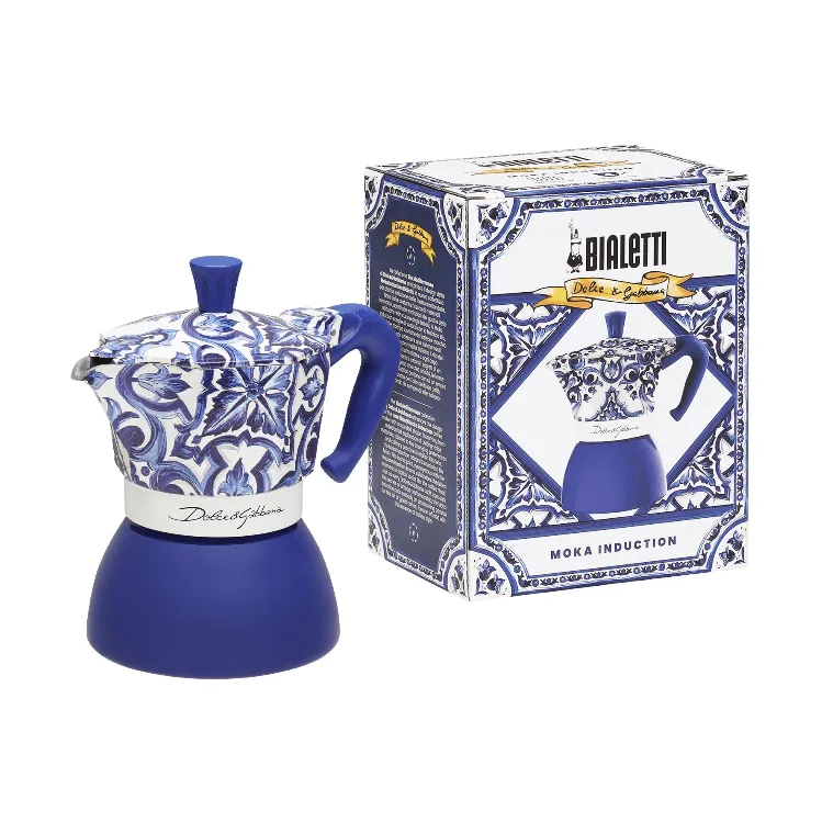 Bialetti x Dolce & Gabbana mokkakeitin induktiolle, Mediterraneo, 4 kuppia Bialetti
