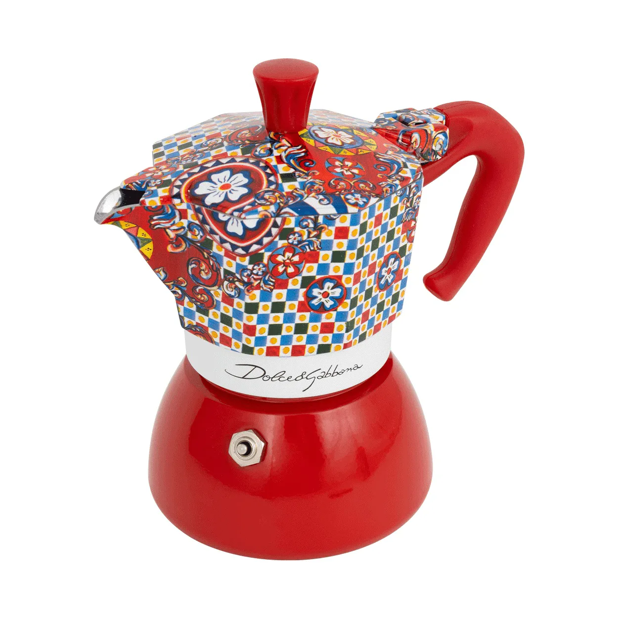 Bialetti x Dolce & Gabbana mokkakeitin induktiolle, Sisilialainen vaunu, 4 kuppia Bialetti