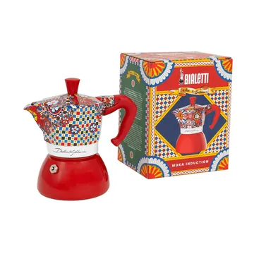 Bialetti x Dolce & Gabbana mokkakeitin induktiolle - Sisilialainen vaunu, 4 kuppia - Bialetti
