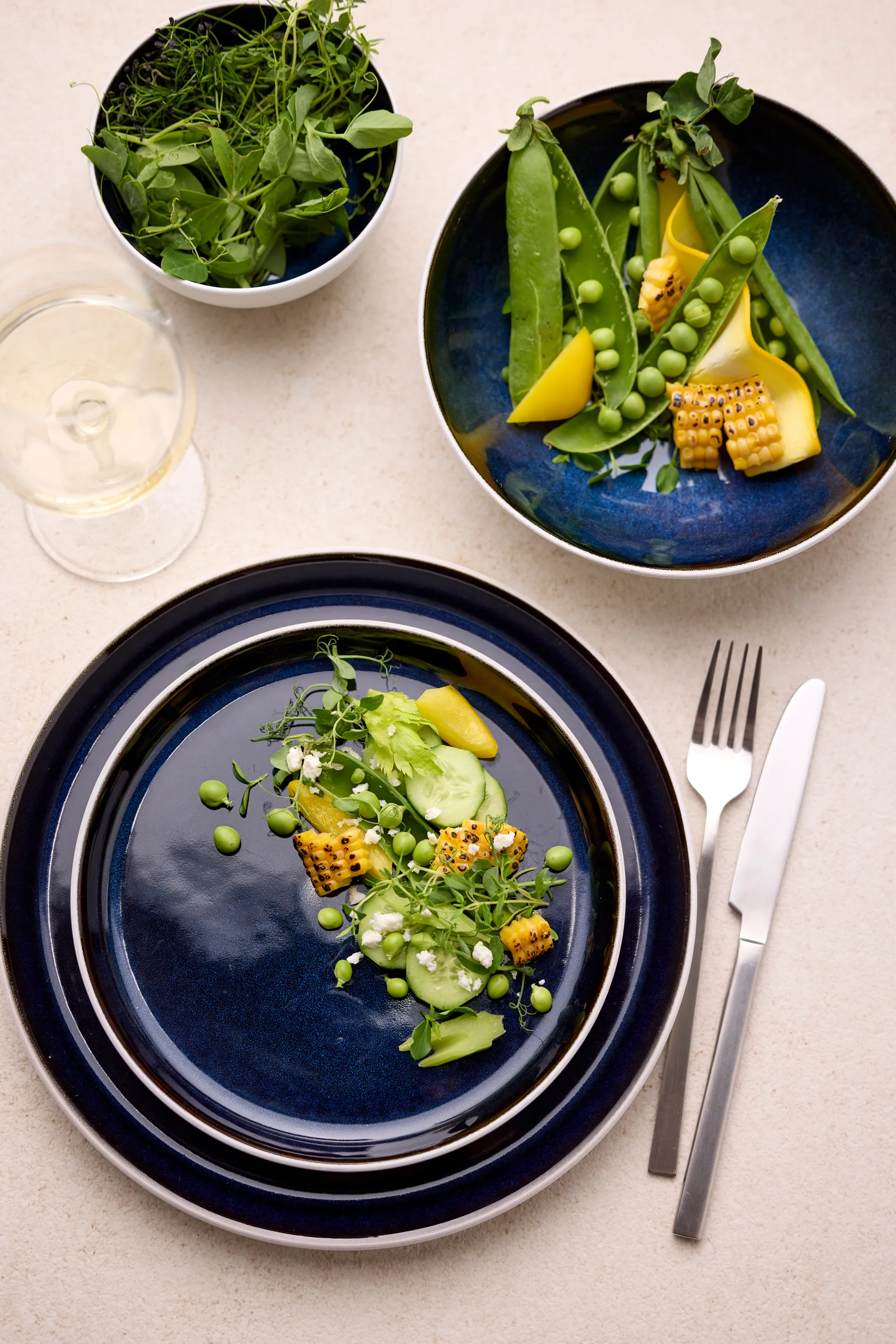 Bitz kulho gastro Ø12 cm, Valkoinen tummansininen Bitz