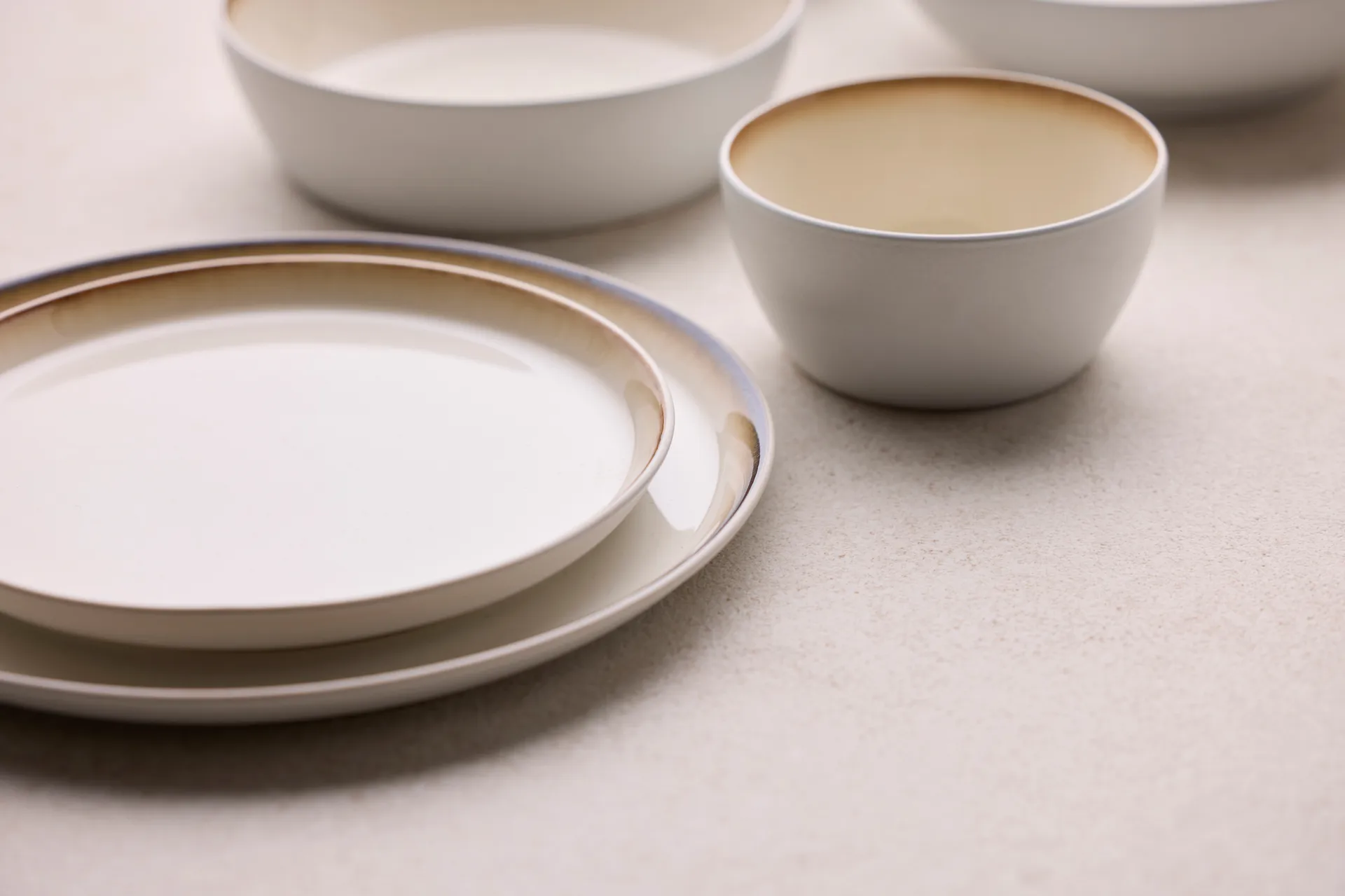 Bitz lautanen gastro Ø 21 cm, Valkoinen hauenvalkoinen Bitz