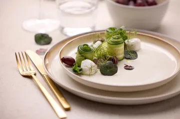 Bitz lautanen gastro Ø 21 cm - Valkoinen hauenvalkoinen - Bitz